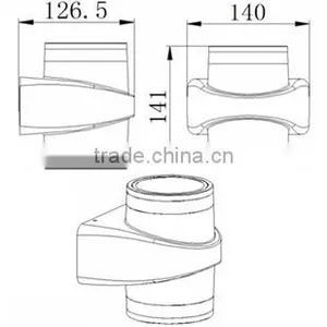 W-013037 2*6W Ip54 Led Wall Light,modern Led Outdoor up and Down Wall Light thumbnail-3