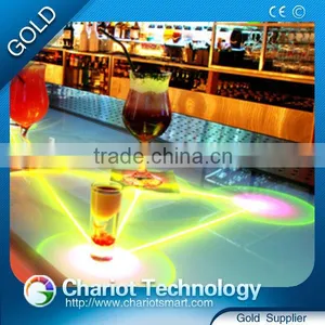 Chariot Hot Product Table Interactive Glass Bar With Angel Wings Effect thumbnail-1