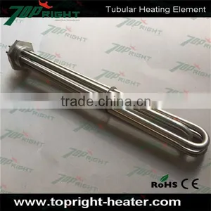 9kw 240v 16inches Customized U Type Fast Heating Flange Tubular Heater thumbnail-3
