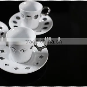 Kinds of Shape Ceramic Mug With Geometry Handle thumbnail-3