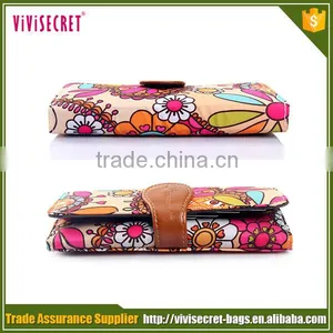 2015 New Simple Vintage Floral Fancy Long Women Wallet thumbnail-2
