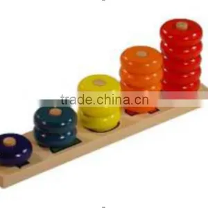 Montessori Educational Toys for Kids Wooden Colors Abacus thumbnail-1