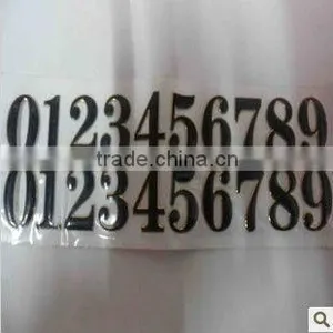 Custom Number Metal Stickers thumbnail-1