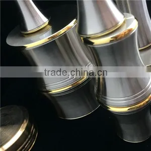 Custom Made CNC Metal Parts Double Color Plating Chrome & Gold Plated Electroplating Factory thumbnail-3