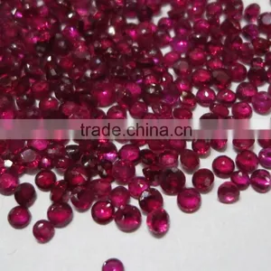 2-2.5mm Natural Loose Burmese Red Ruby Lot Cut Fine Color Round thumbnail-4