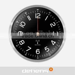 DEHENG Arched Glass Promotional Wall Clock Radio Controlled thumbnail-2
