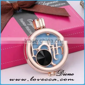 2016 New Design Locket Round Fashion Aromatherapy Perfume Necklace thumbnail-1