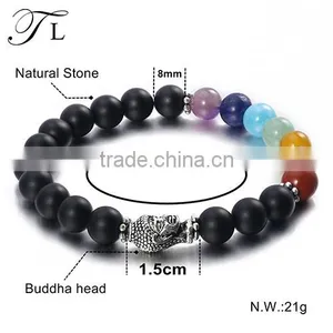 Buddha Beads Bracelets For Black Stone Jewelry thumbnail-2