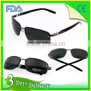 Black Plastic Frame Tea Color Lense Polic Sunglasses New Design thumbnail-3