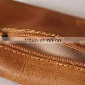Newest Generation Leather Tobacco Pouch With Cigarette Rolling Paper Holder Slot thumbnail-5
