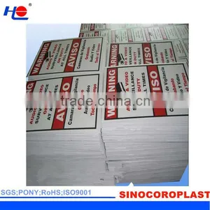 Aging Resistance and Heat Resistant Polypropylene Fluted Rigid Signboard thumbnail-1