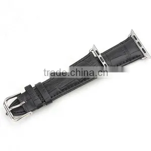 Luxury Exotic Leather Watch Band Genuine Leather Alligator Watch Band for IWatch thumbnail-3