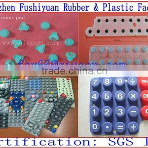 Transparent Silicone Button Keypad With Carbon Ink/carbon Pills Non-lighttight Silicone Buttons thumbnail-1