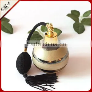 Handmade Luxury European Style Creative Air Bag Golden Glass Perfume Bottle,Round Empty Gasbag Spray Glass Bottle 100ml thumbnail-4