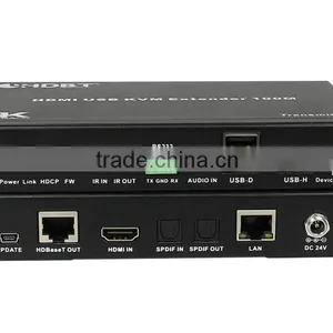 Factory Price KVM Extender, HDMI USB KVM Extender Over Cat5e/Cat6 (HDBaseT), 100m thumbnail-4