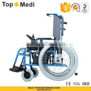 Rehabilitation Therapy Supplies TOPMEDI TM-EW-016 Handicapped Aluminum Hot Sale Electric Wheelchair thumbnail-2