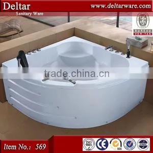 Massage Bathtub Price, Double Whirlpool Bathtubs, China Bathtub With Arm and Head Rest thumbnail-3