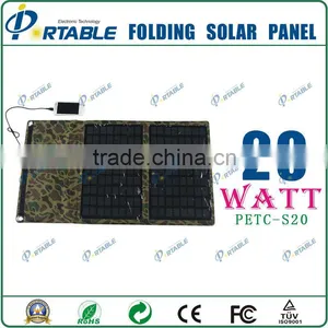20W 18V / 5V Flexible Solar Charger for Mobiles, Power Bank thumbnail-1