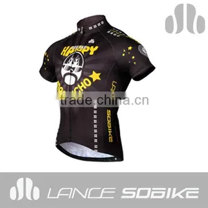 Sublimation Print Men's Short Sleeve Full Zip Bike Jersey For Outdoor Sports thumbnail-1