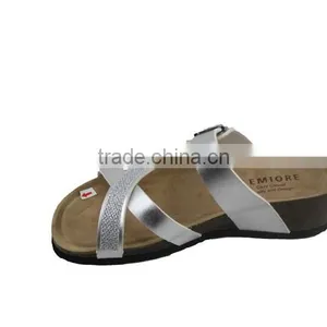 2015 Summer Cork Outsole Platform Lady Leather Sandal Shoes thumbnail-4
