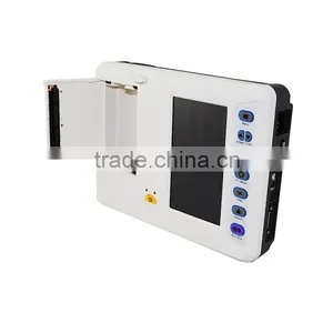CE*ISO Certified Resting 12 Lead Signal 7 Inch 6 Channel Digital Electrocardiograph ECG Machine Monitor EKG 1206A thumbnail-2