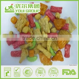 Roasted Rice Cracker Snacks With Peanuts Mix, Dry and Bulking Rice Crackers thumbnail-2