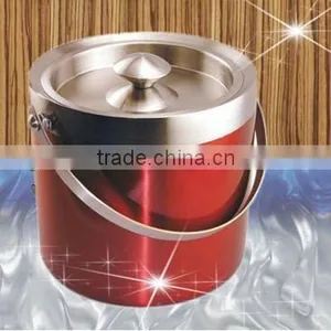 1L 2L 3L Double Wall Wine Ice Pail Ice Bucket Stainless Steel Wine Bottle Cooler thumbnail-1