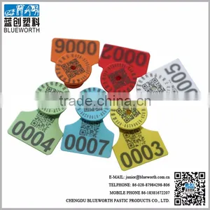 Blueworth Two Piece Small Size Ear Tag for Shore With 7 Different Colors thumbnail-1