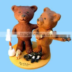 Gay Bear Wedding Cake Topper thumbnail-1