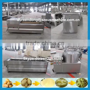 Professional Semi Automatic Frozen Potato Sticks Manufacturing Machines/frozen French Fries/potato Chips Production Line thumbnail-3