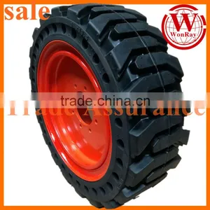 Quality Warranty 12x16.5 Solid Skid Tire Loader thumbnail-1