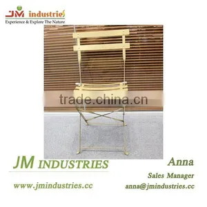Iron Folding Bistro Chair thumbnail-4
