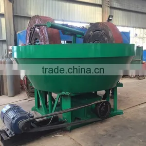 Large Wholesale 1200 Gold Wet Pan Mill, Wet Pan Grinding Mill Price thumbnail-2