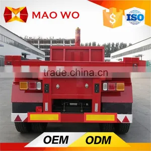 Tri-axle Low Skeleton Semi Trailer , Container Chassis Trailer thumbnail-2