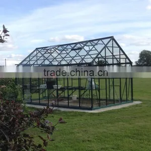 Luxury Homely Aluminium Glass Greenhouses Widely Used for Flower and Vegetables thumbnail-1