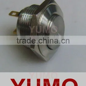 Metal Push Button Switch High Round Ring Illuminated Pushbutton JS16H-10-J thumbnail-1