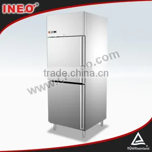 528L Stainless Steel Double Door Upright Freezer/2 Door Upright Freezer/Double Door Deep Freezer thumbnail-1