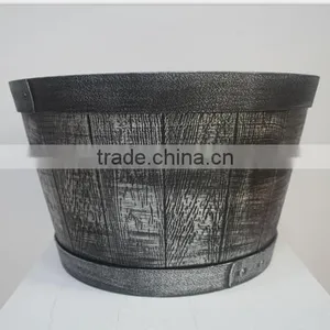 15" Wholesale Bulk Wooden Flower Pots thumbnail-1
