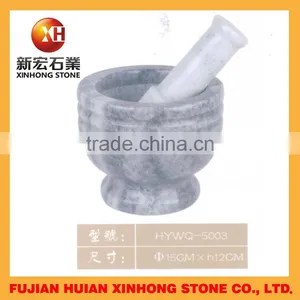 Natural Stoneware Bowl and Mortar With Pestle for Home Usage thumbnail-1