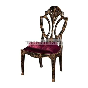 Retro Home Office Furniture, Exquisite Hand Painting Executive Desk With Chair, Classical Wood Carved Writing Table/Showcase thumbnail-5