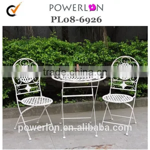 Set 3 Metal Vintage Bistro Set Outdoor Furniture thumbnail-1