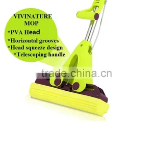 PVA Sponge Twist Cleaning Mop With Super Absorbent Sponge Head Stick thumbnail-5