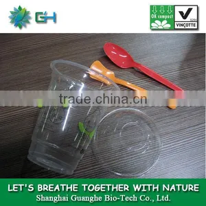 Transparent Frozen Yogurt Cup (not for Hot Liquid) 100% Biodegradable PLA thumbnail-1