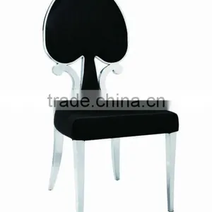 LH-065Y Brushed Stainless Steel Dining Chair thumbnail-1