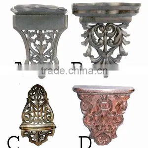 Wood Wall Mounting Bracket, Wooden Wall Brackets, Decorative Wall Brackets, Wooden Corbels, Fancy Corbels, Carved Wood Corbels thumbnail-1