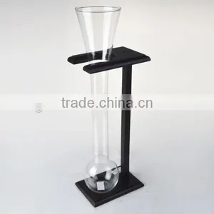 Bar Use Country Yard Beer Glass in Wooden Holder thumbnail-3