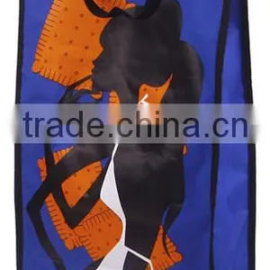 New Strong Waterproof Folding Wheeled Funky Shopping Trolley Festival Bag thumbnail-1