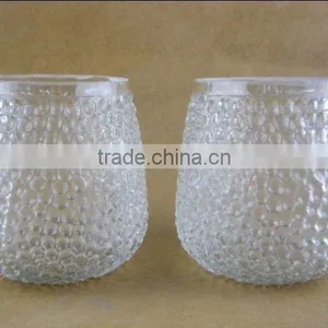 Pocking Mark Glass Candle Holder thumbnail-1