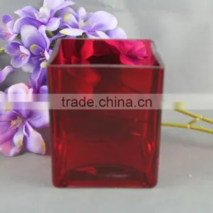 Machine-made Color Cube Glass Vase thumbnail-6