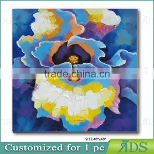 Hot Handmade Beautiful Abstract Oil Painting Flowers thumbnail-5